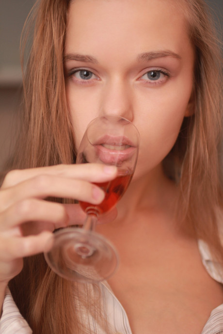 Dreamy young Milena D exposes her silky cunt and pretty delicious naturals in a solo - #258857