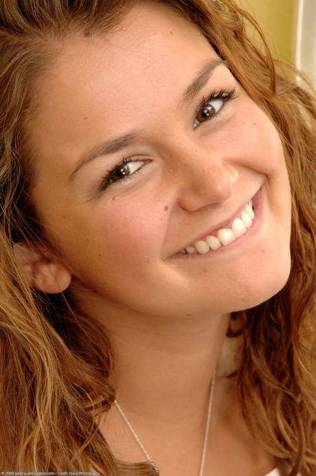 Smiley amateur teen Allie Haze strips and touches herself in the mirror - #42807