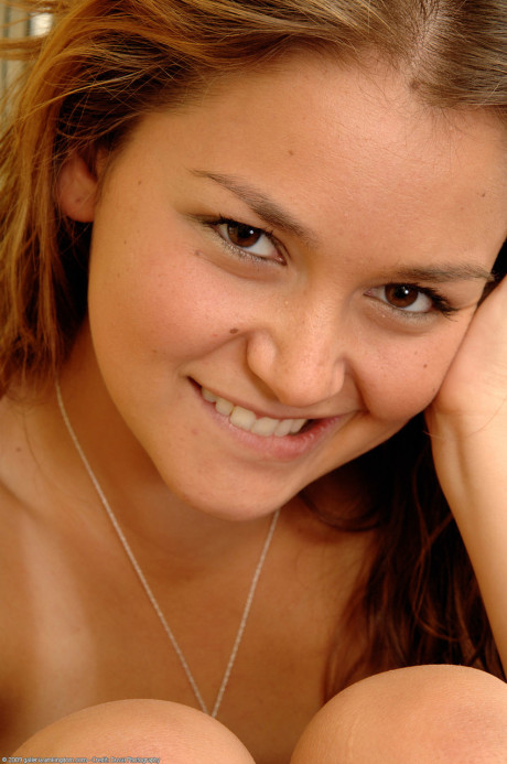 Smiley amateur teen Allie Haze strips and touches herself in the mirror - #42826