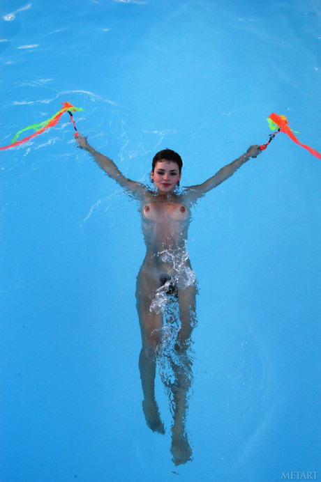 Pretty swimmer Maritza shows her sexy yummy titties & her awesome bush - #221067