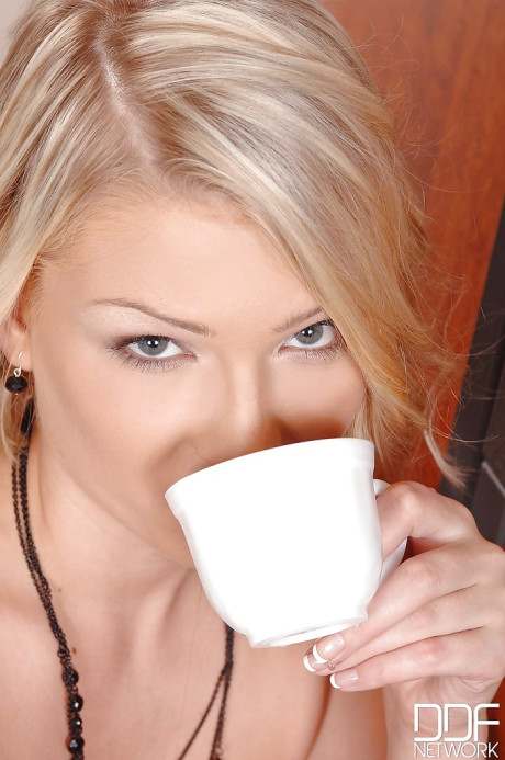 Hot blondie lady gf girl Lucy Heart sicking off a dong down at the local gloryhole - #229241