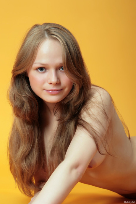 Lovely teen Mia poses completely nude and teases with her charming behind - #207746