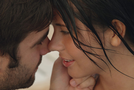 Dark haired girl GF girl seduces and blows her stepbrother in the pool - #105799