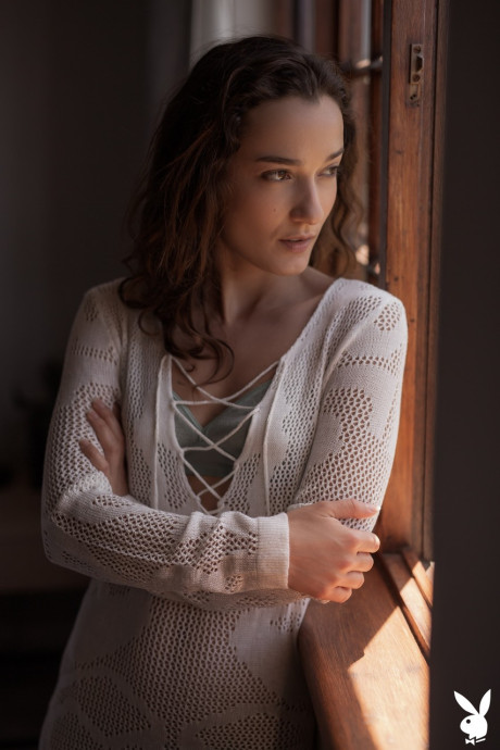 Brunette babe Sofi Ka unveils her slim figure and teases with her breasts - #215987