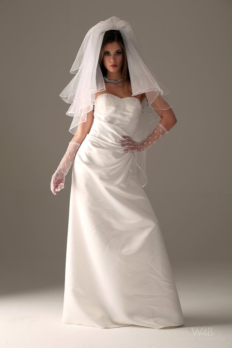 Glamour model Little Caprice strips off her wedding dress - #102891