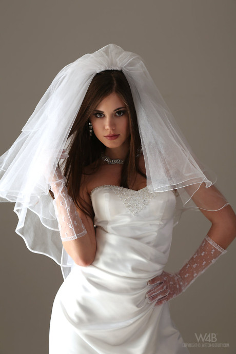 Glamour model Little Caprice strips off her wedding dress - #102893
