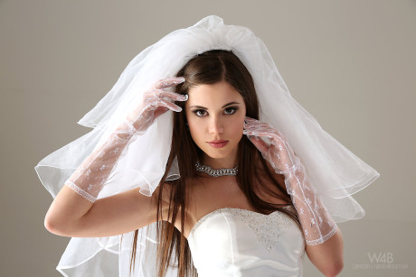 Glamour model Little Caprice strips off her wedding dress - #102897