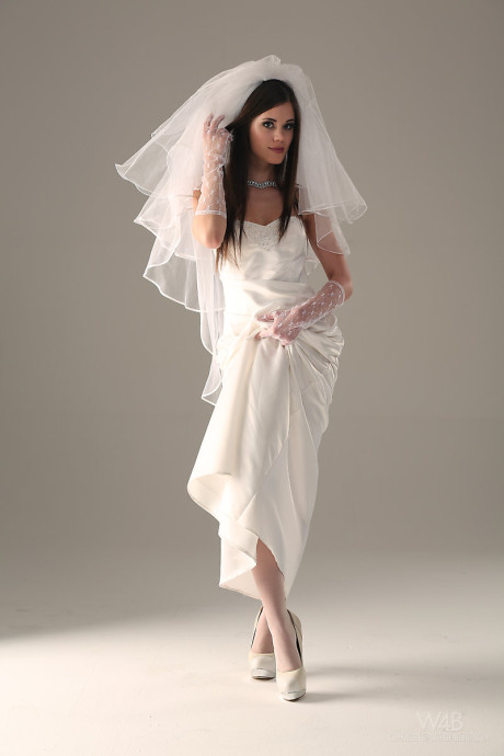 Glamour model Little Caprice strips off her wedding dress - #102898