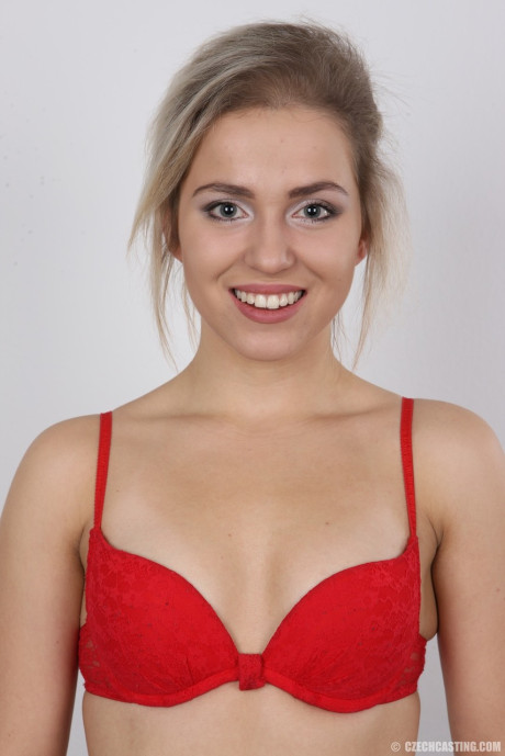 Gorgeous pretty Alzbeta shows her smiley face and hard nipples to the camera - #73868