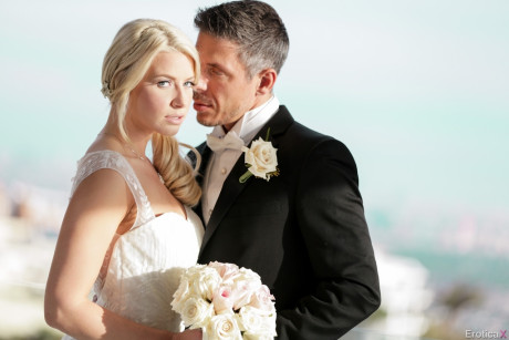 Hot yellow-haired Anikka Albrite consummates her marriage vows after getting married - #120482