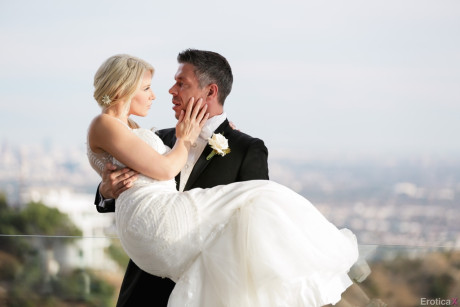 Hot yellow-haired Anikka Albrite consummates her marriage vows after getting married - #120483