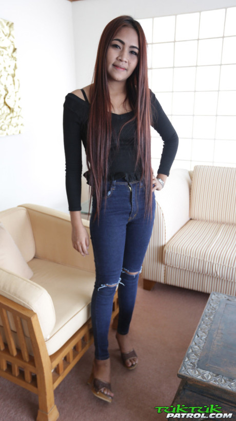 Fine chinese babe Bell strips undressed & fucks in missionary & doggystyle positions #11698