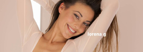 Thin amateur doll removes her lovely undergarment and toys her vagina on the couch - #213059