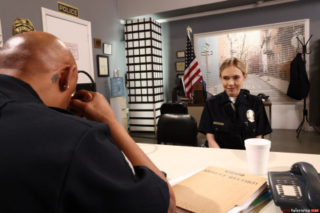 Slutty policewoman gets a DP in a nasty fling as her cuckold watches - #320649