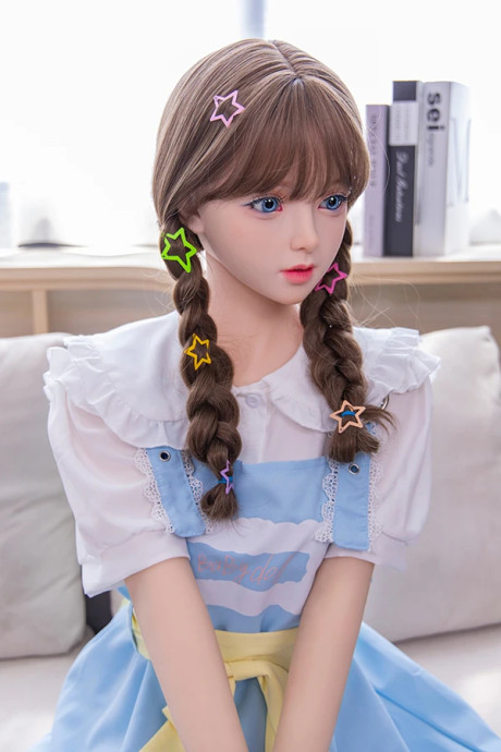 Adorable girl girlfriend lady next door doll with braided pigtails gets nude in white hosiery - #302105