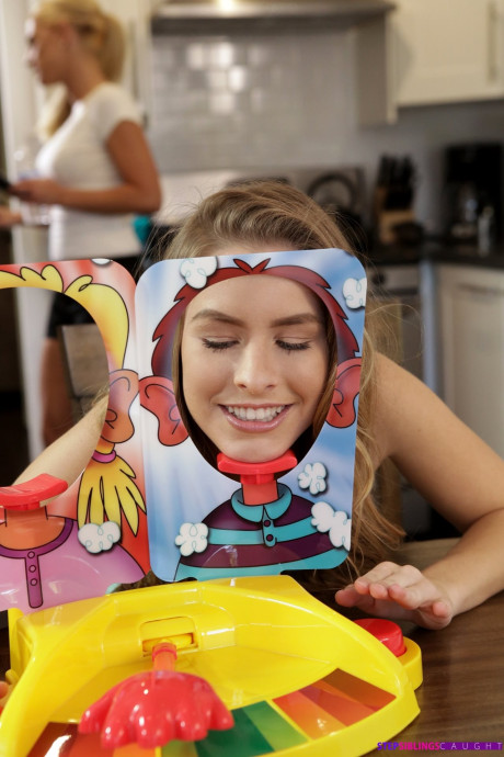 Lilly Ford and her sister get caught swallowing their stepbrother's rod by mom - #312073