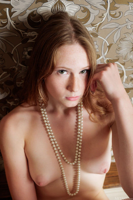 Barely legal bitch gf broad with an behind to die for gets naked in a pearl necklace - #284616