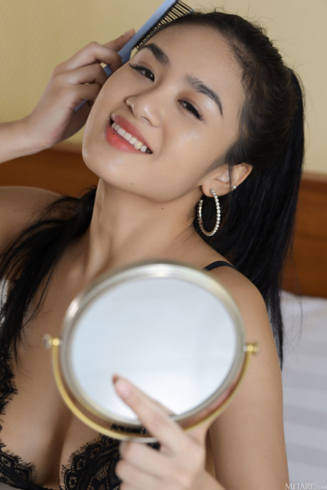 Fine teen in hot undergarment Kahlisa is exposing her furry pussy & nice boobies - #289541