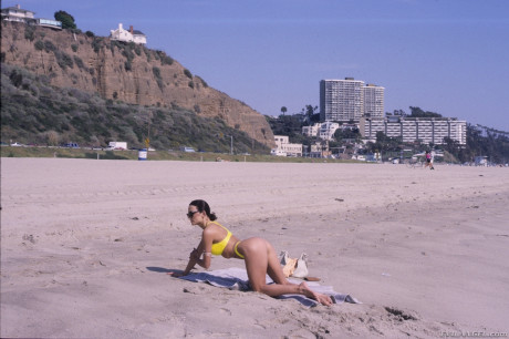 Kinky Cheri Taylor finds a horny biker on the beach for a FFM orgy - #276481