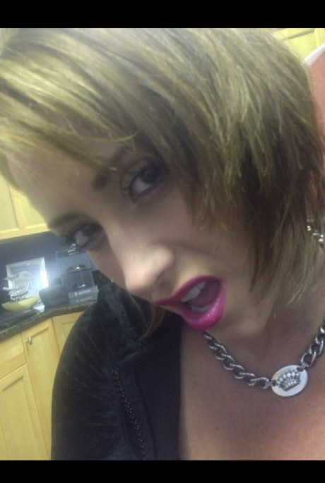 Kinky MILF Eva Notty shows cumshots on her fake boobs up close - #324596
