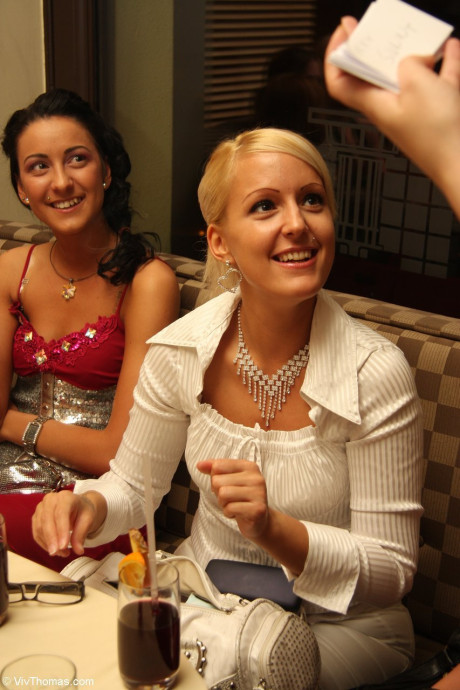 Glamorous teens pose provocatively in their hot outfits at an awards party - #31024