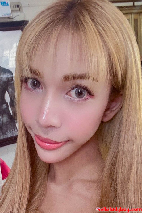 Blue-eyed asian t-girl shows off her alluring figure and poses provocatively - #56254