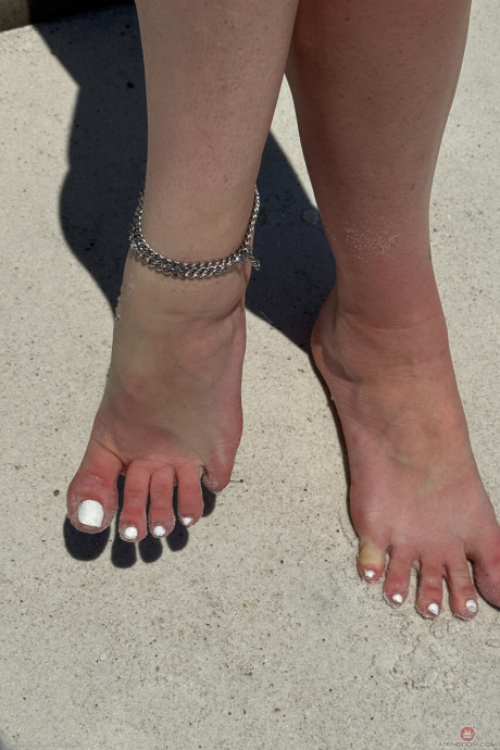 Short GF Lucy Foxx shows her hot feet and holes in her compilation - #277578