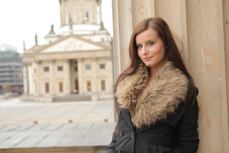 Beautiful brunette shows off her big ass during a sexy striptease - #185882