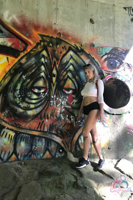 Busty teen Gabbie Carter shows her monstrous tits wherever she goes on her vacation - #286427