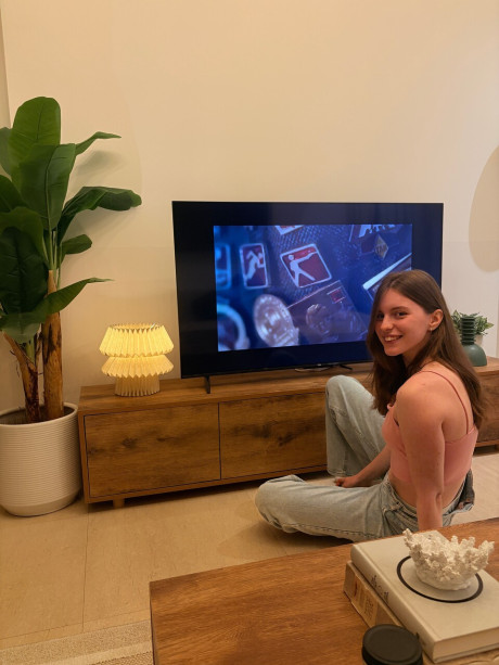 Amateur model gets caught in a candid moment while relaxing at home - #302702