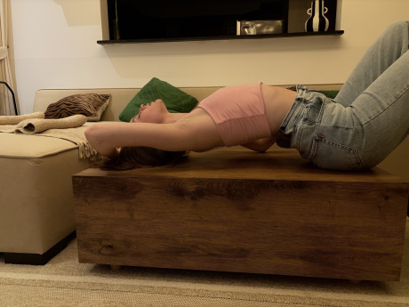 Amateur model gets caught in a candid moment while relaxing at home - #302706